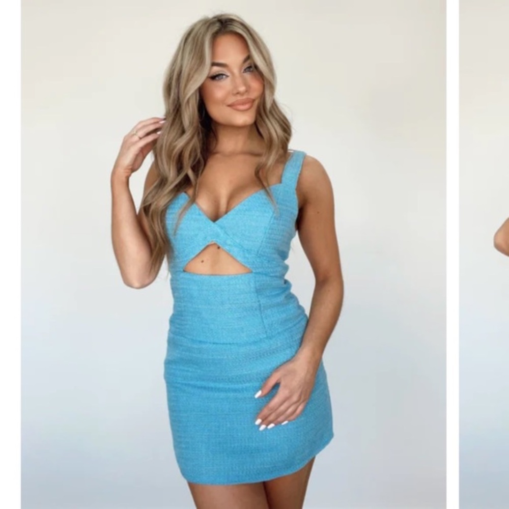 cutout mini dress